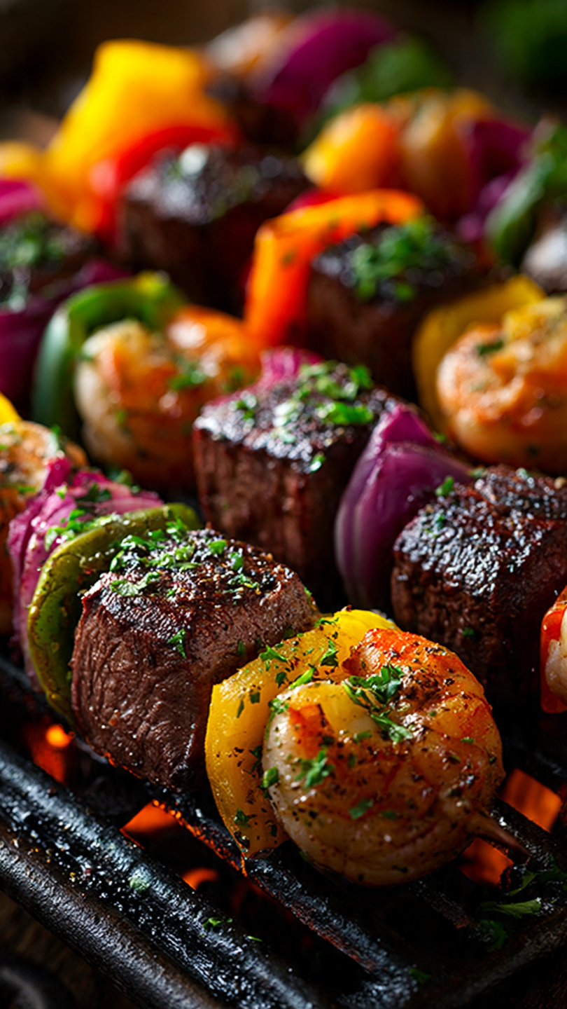 Steak and Shrimp Kabobs (The Ultimate Surf and Turf Skewers)