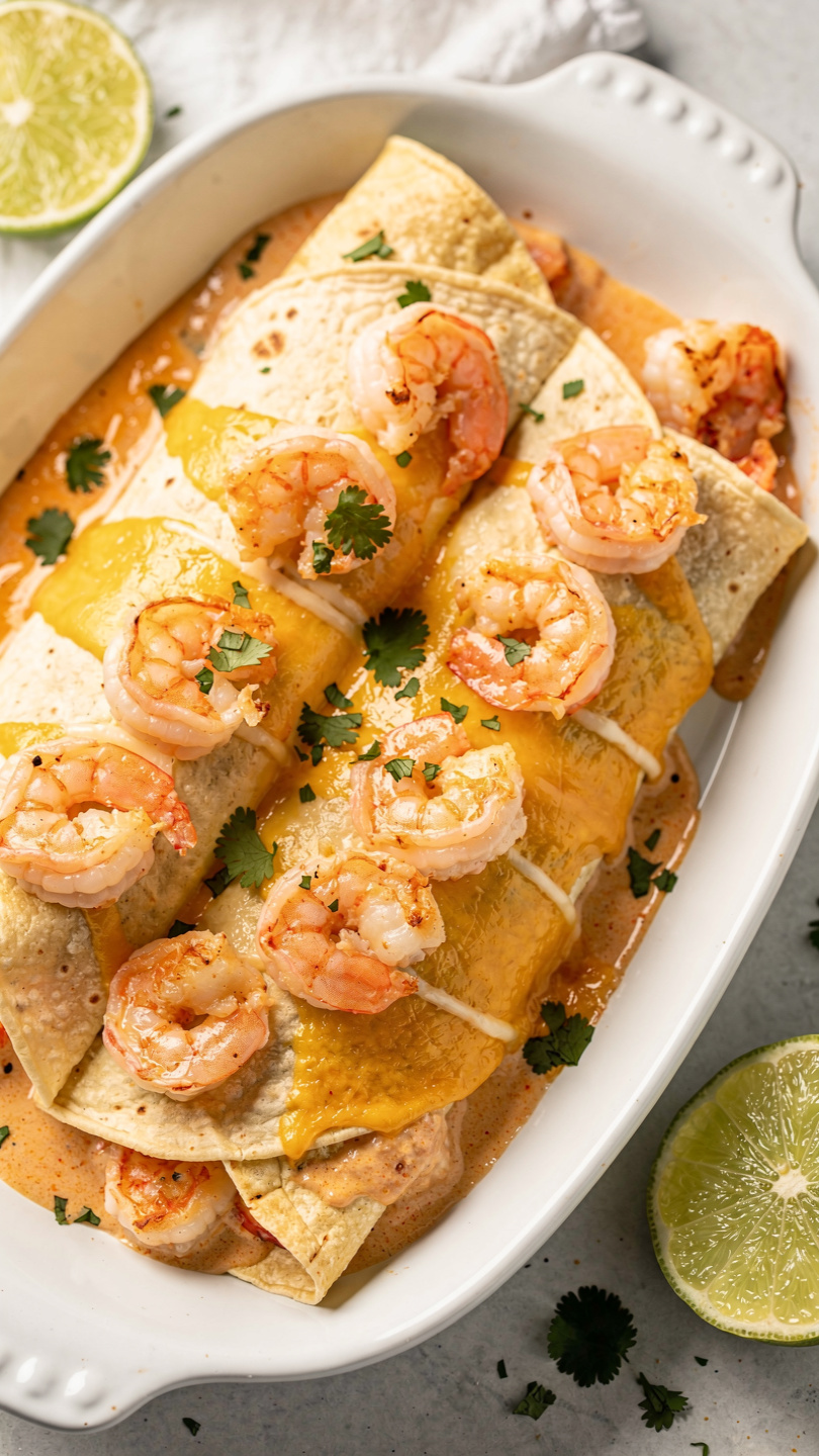 Creamy Shrimp Enchiladas