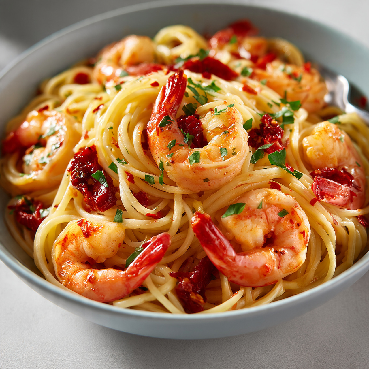 Spicy Shrimp Pasta with Cajun Butter Sauce