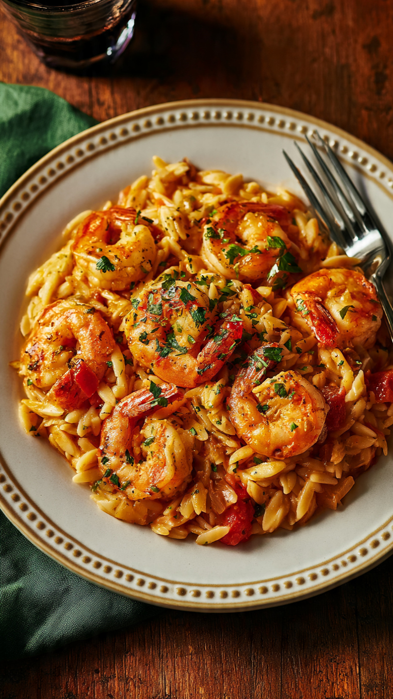 Marry Me Shrimp and Orzo Pasta