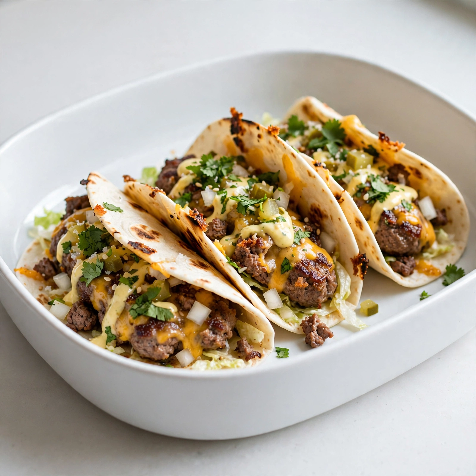 Smash Burger Tacos
