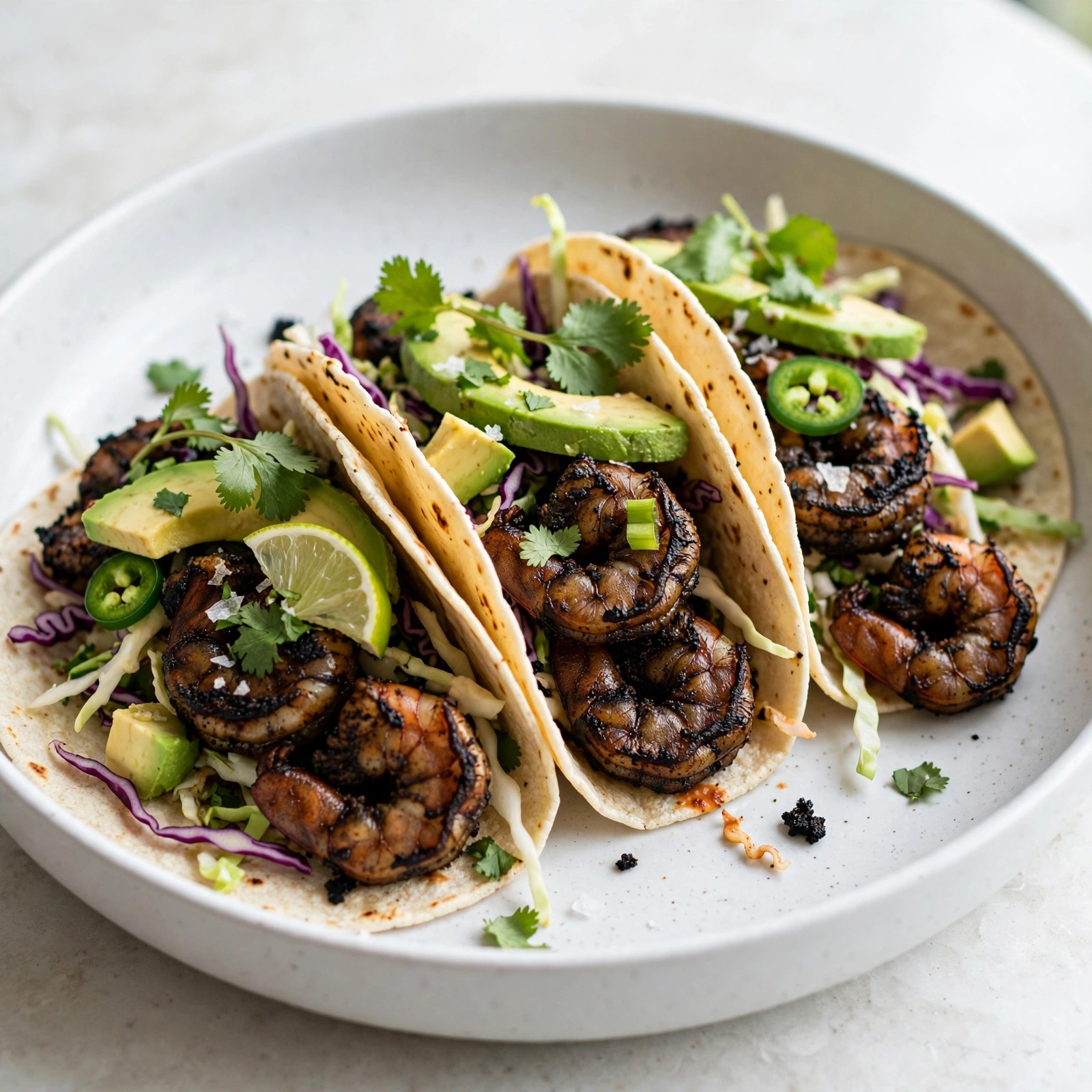 Whole30 Blackened Shrimp Tacos